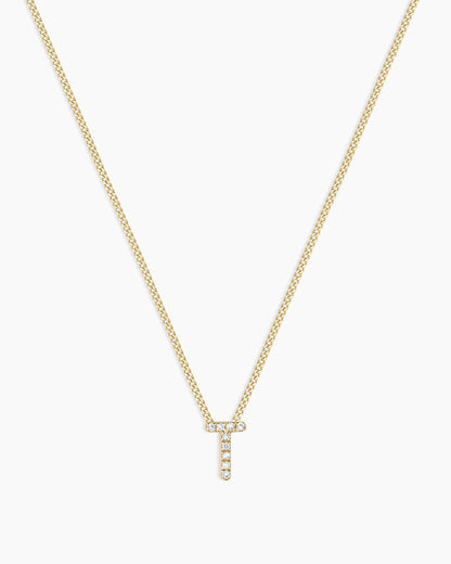 Diamond Alphabet Necklace