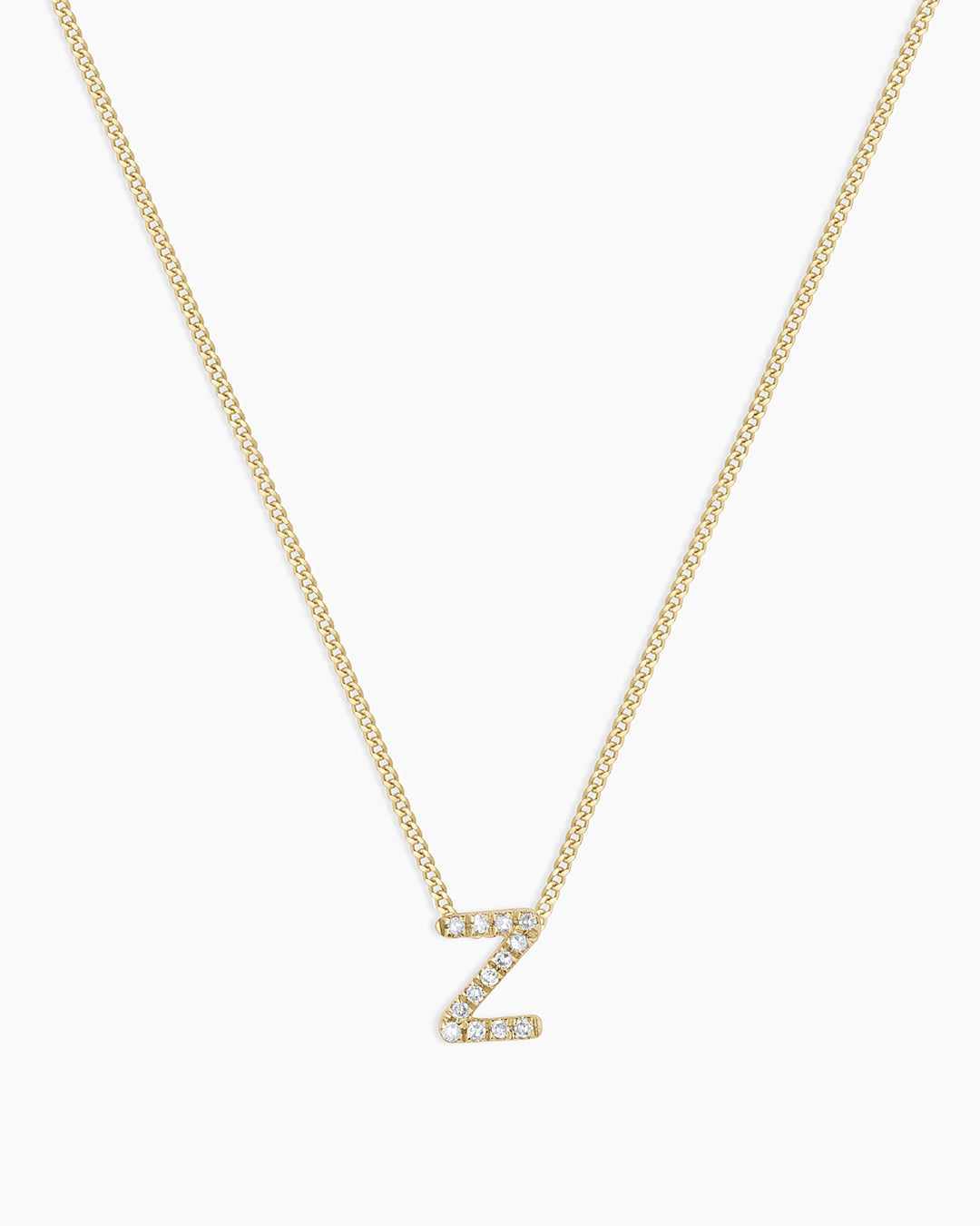 Diamond Alphabet Necklace