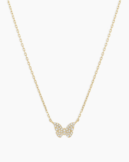 Diamond Butterfly Necklace