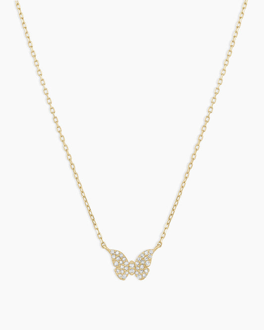 Diamond Butterfly Necklace