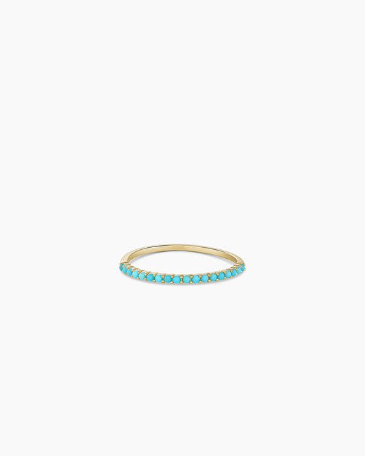 Turquoise Row Ring