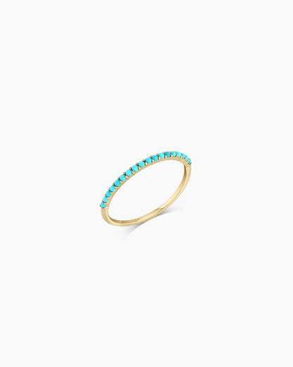 Turquoise Row Ring