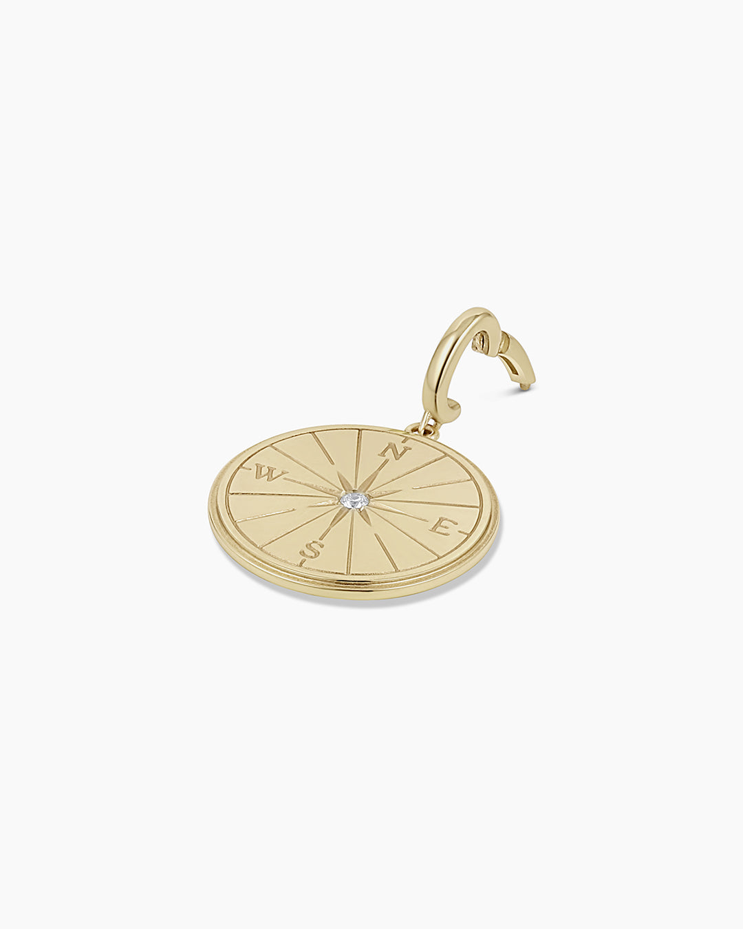 Diamond Compass Charm