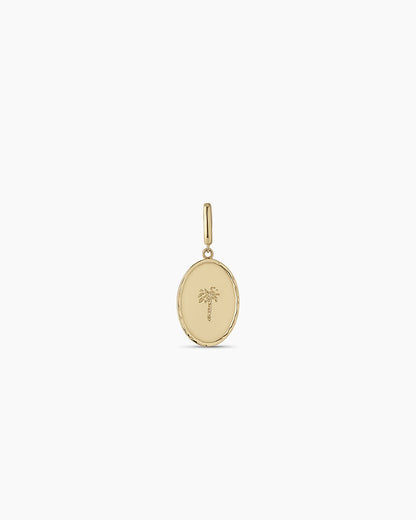 14k Gold Palm Charm