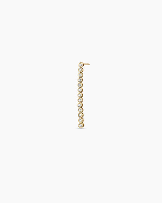 Lab Grown Diamond Classic Tennis Drop Single Earring