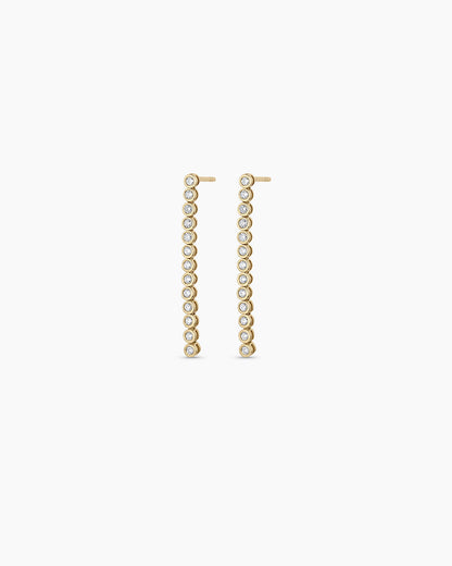 Lab Grown Diamond Classic Tennis Drop Earrings