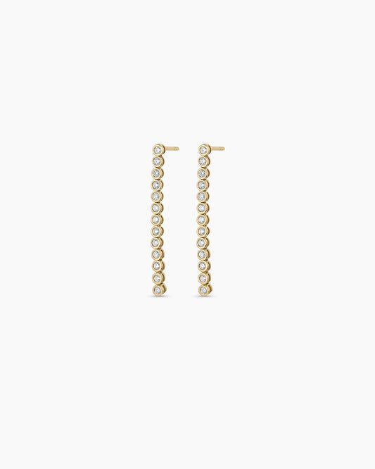 Lab Grown Diamond Classic Tennis Drop Earrings