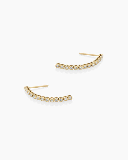 Lab Grown Diamond Classic Tennis Drop Earrings