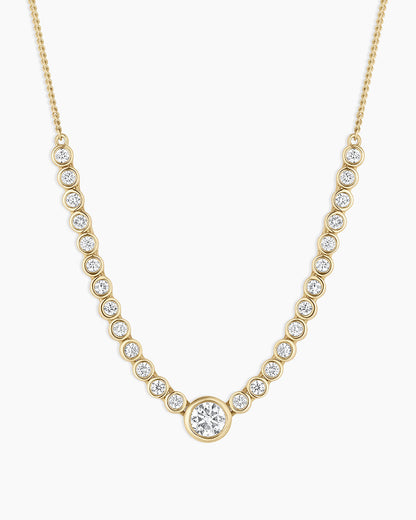 Lab Grown Diamond Circle Row Necklace