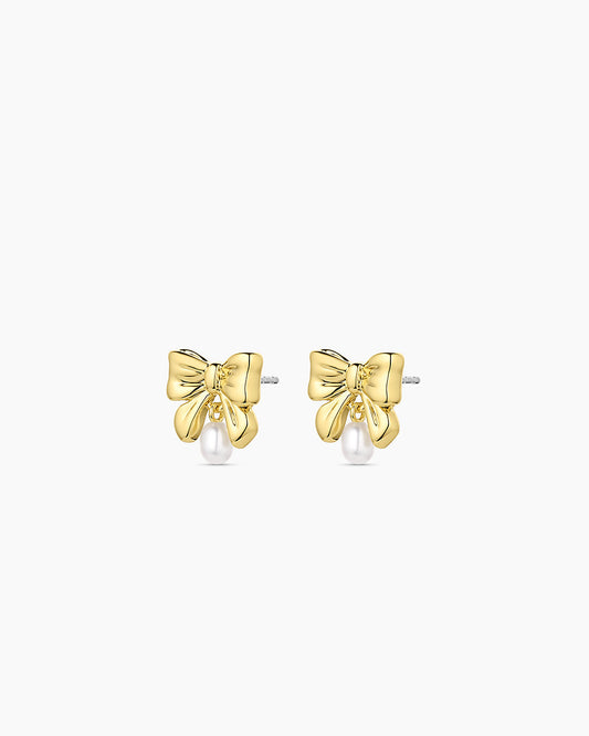 Bow Pearl Earrings