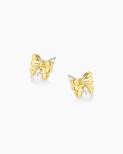 Bow Pearl Earrings