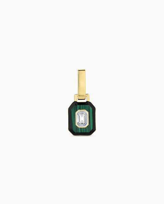 Malachite Tag Charm