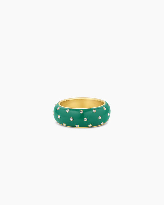 Noel Green Enamel Shimmer Ring