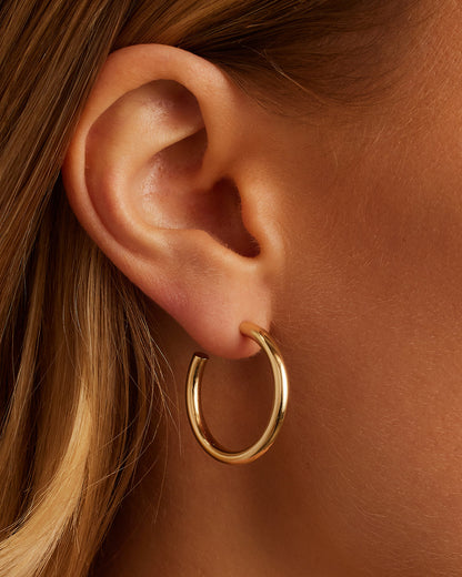 14k Gold Carter Hoops