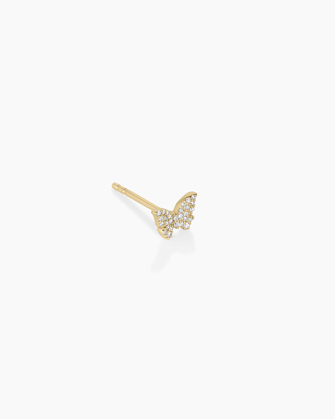 Diamond Butterfly Single Stud