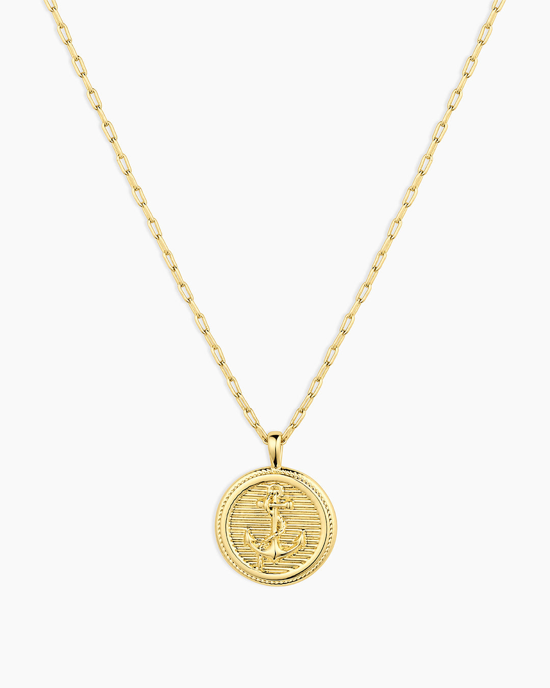 Anchor Coin Necklace