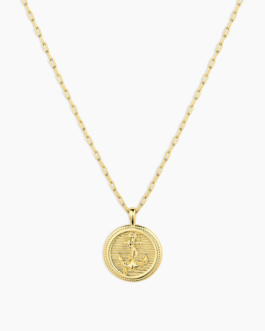 Anchor Coin Necklace