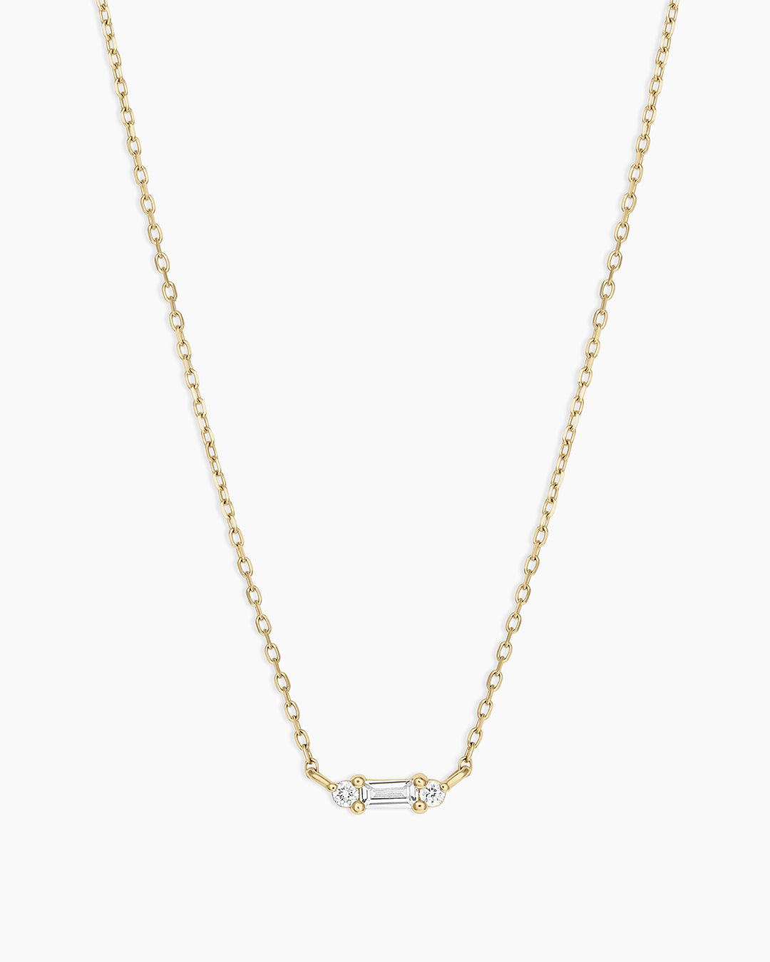 Diamond and White Sapphire Amara Necklace