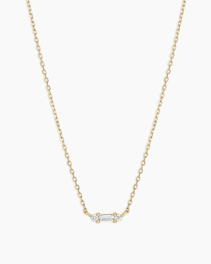 Diamond and White Sapphire Amara Necklace