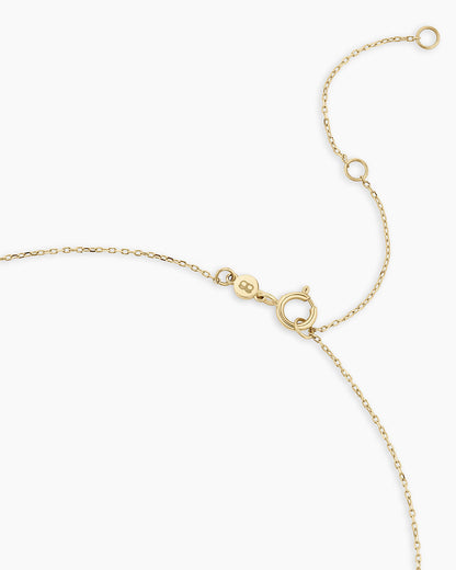 Diamond and White Sapphire Amara Trio Necklace