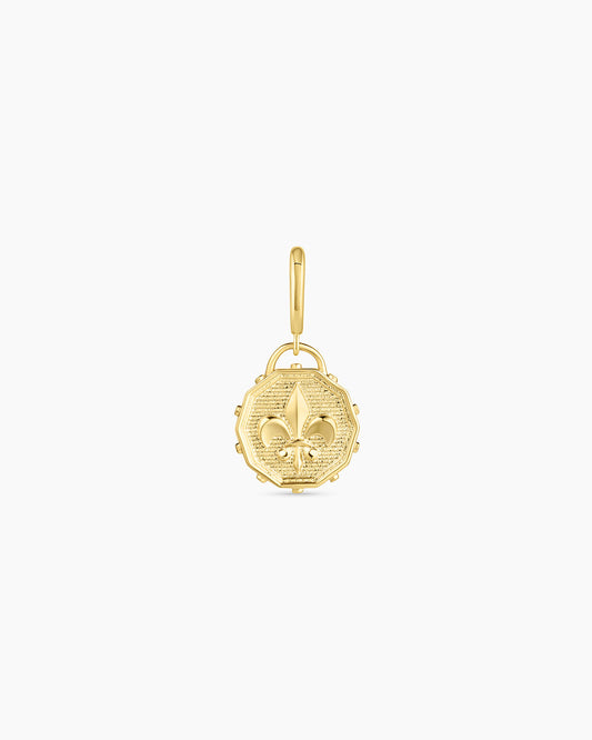 Fleur De Lis Coin Parker Charm