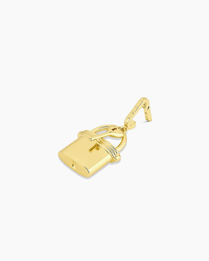 Lock & Key Statement Charm