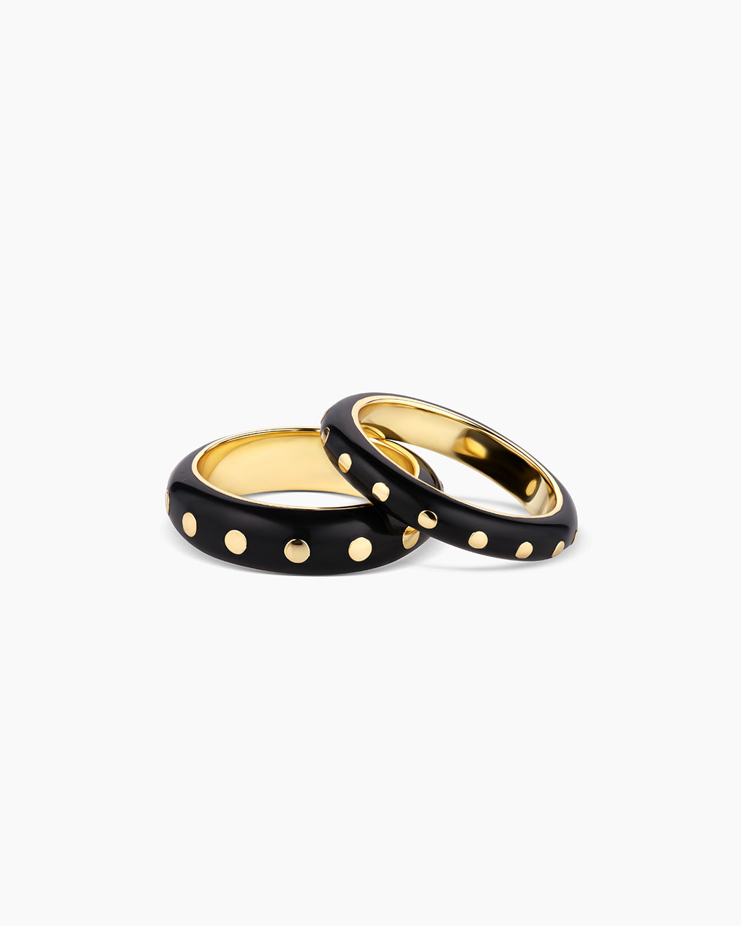 Asher Black Ring Set