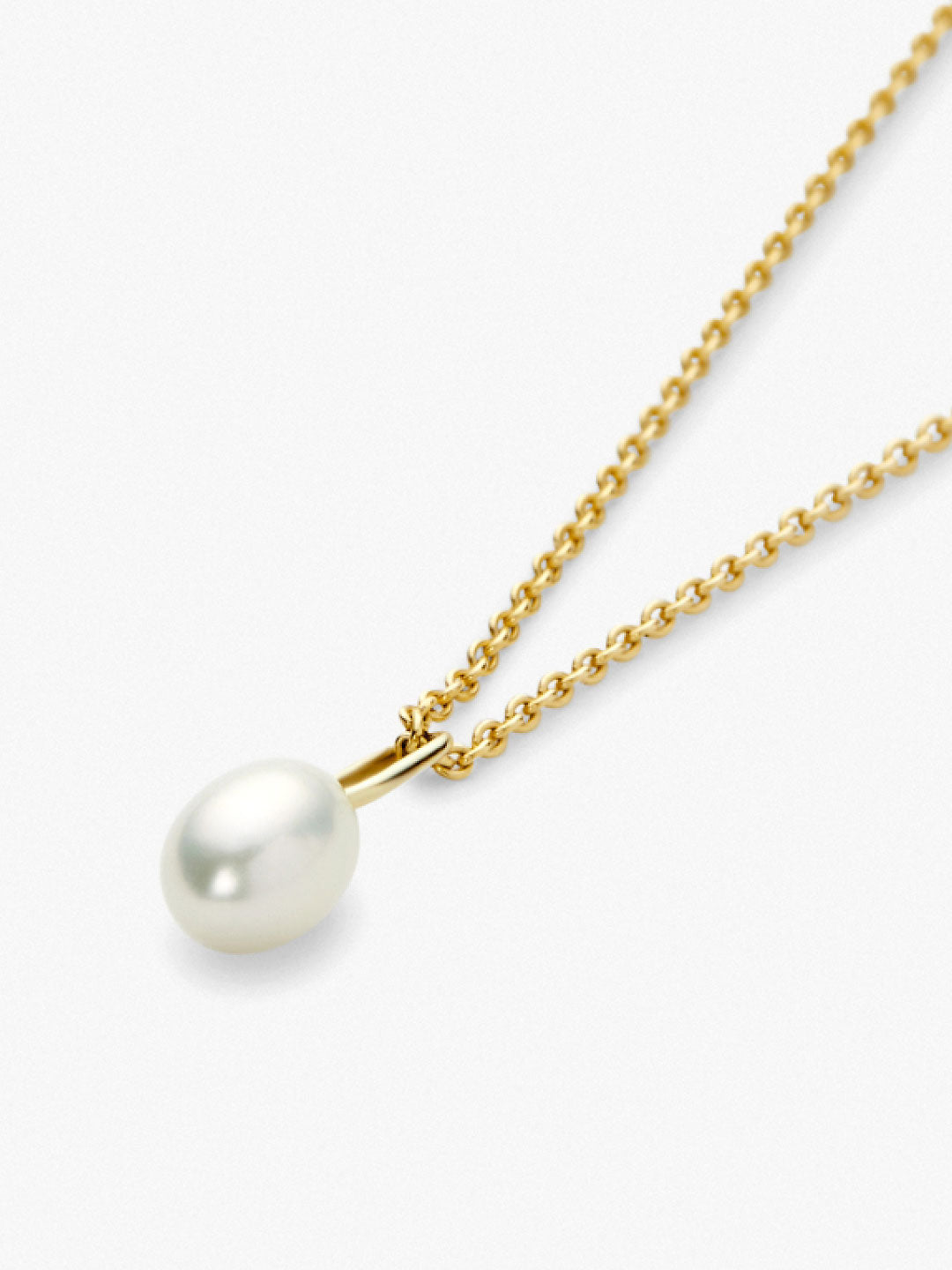 Gold Pendant - Gold Pearl Charm