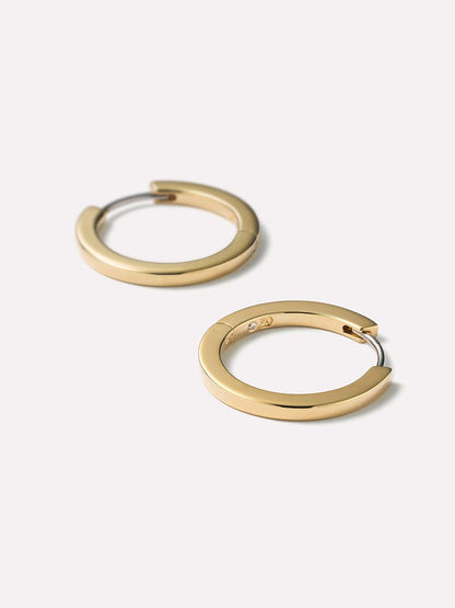 Gold Huggie Hoop Earrings - Huggie Hoops Medium