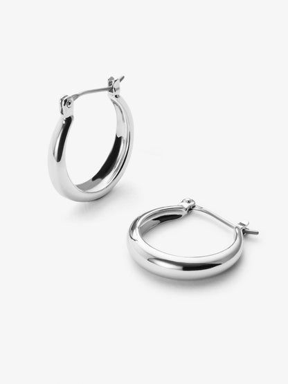 Endless Hoop Earrings - Venus Silver