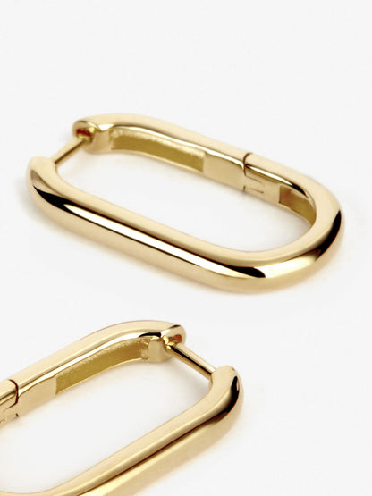 Gold Hoop Earrings - Rox Medium