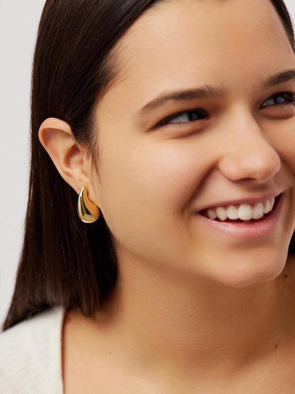 Gold Statement Earrings - Kiara