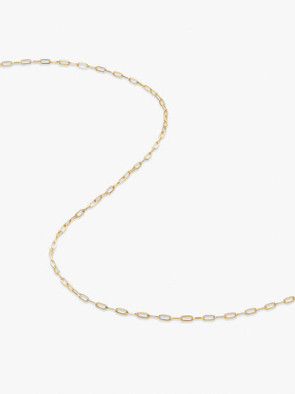 Gold Paperclip Chain Necklace - Gold Paperclip Necklace