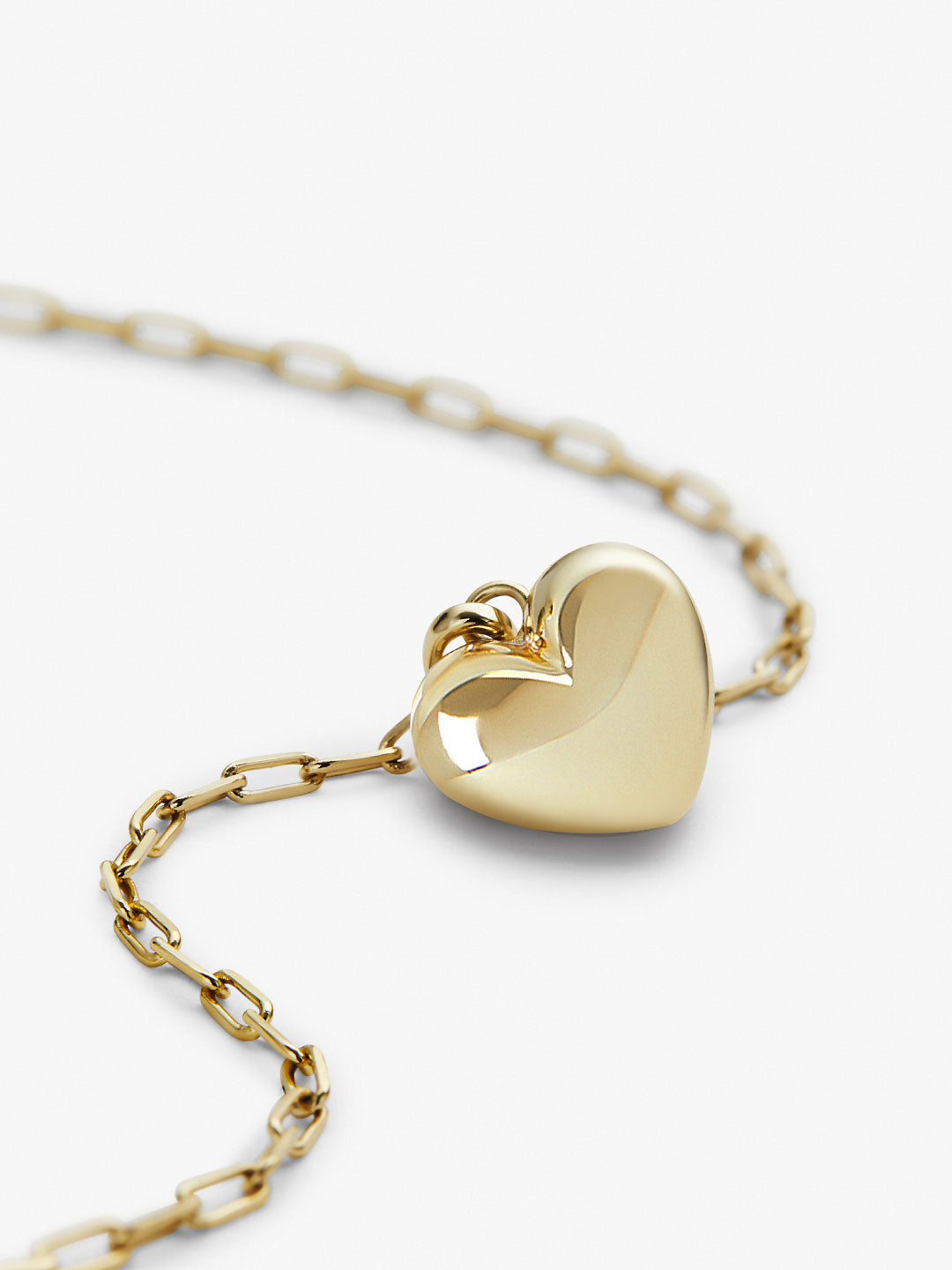 Puffed Heart Necklace - Lev