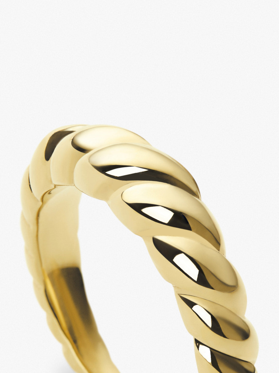 Gold Twist Ring - Rope Slim