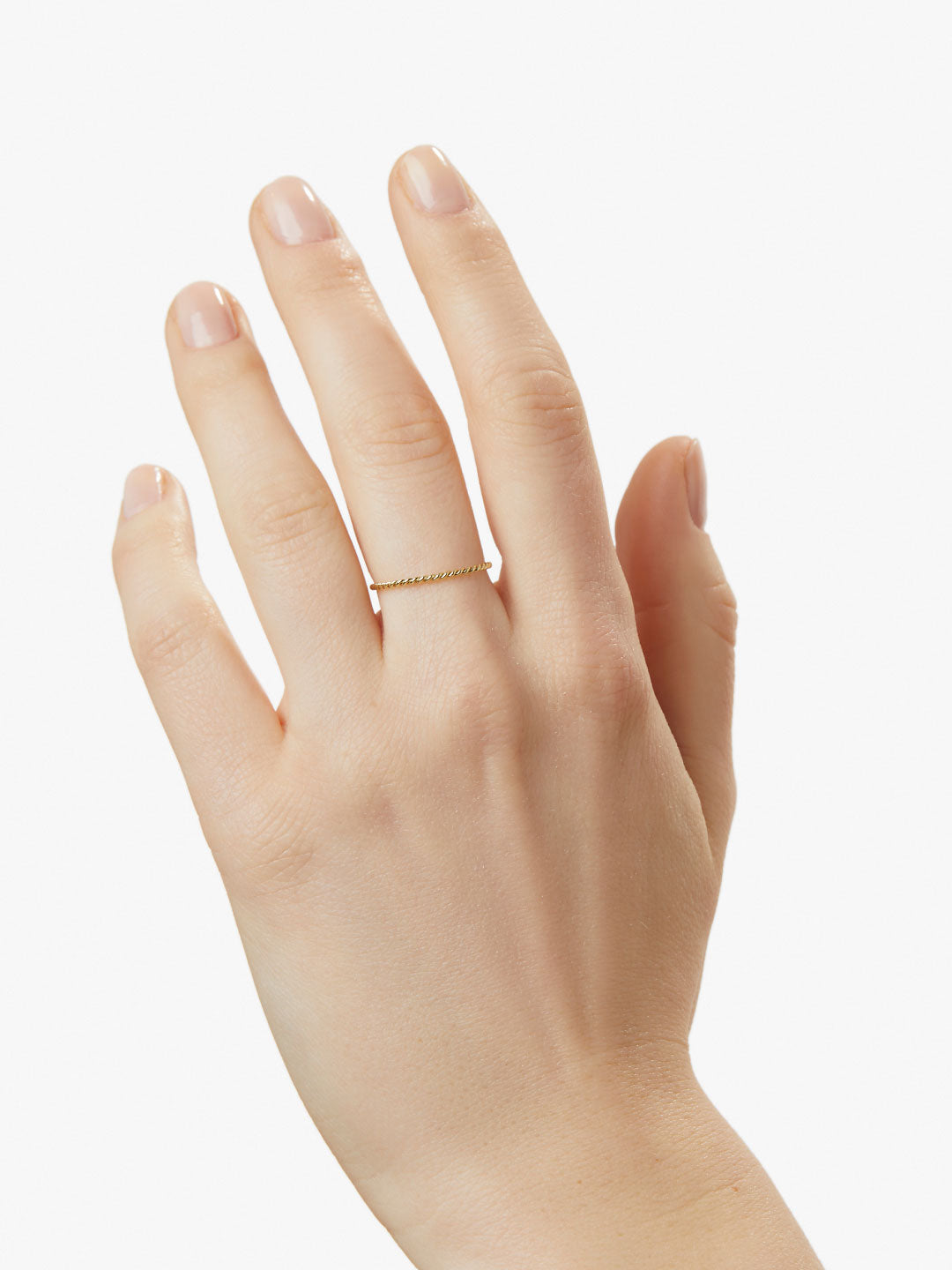 Gold Band Ring - Gold Twist Ring