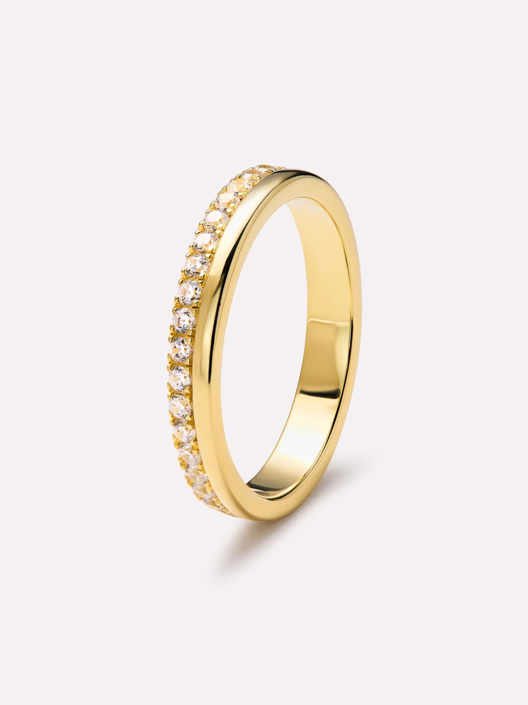 Gold Band Ring - Celine Double