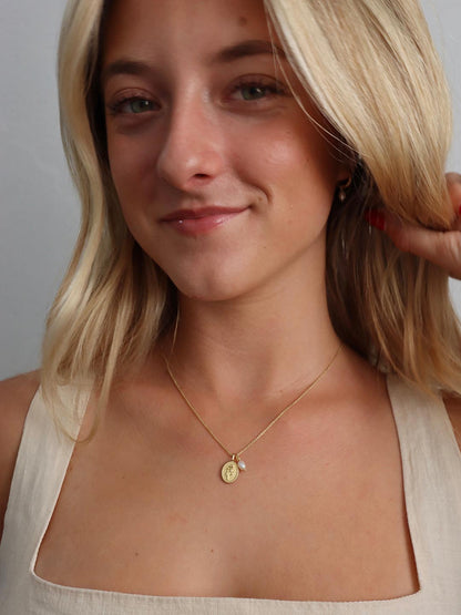 Gold Pendant Necklace - Katie Necklace