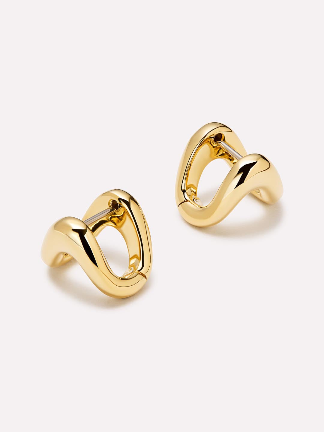 Gold Huggie Earrings - Vivienne