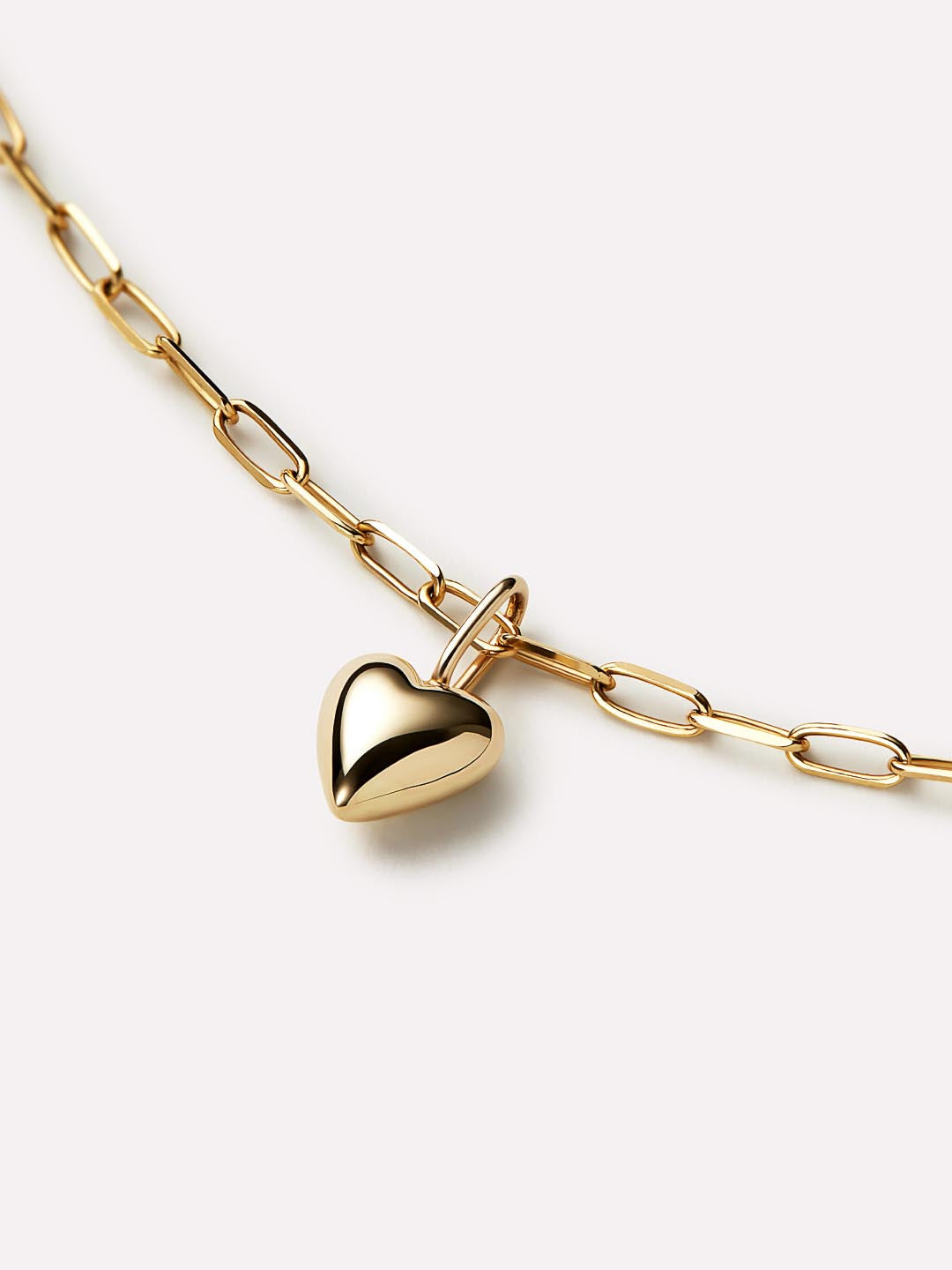 Gold Charm Bracelet - Gold Heart Bracelet