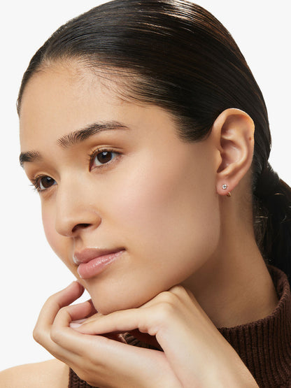 CZ Hoop Earrings - Cassie