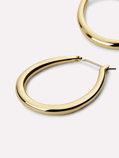 Gold Hoop Earrings - Cuidado