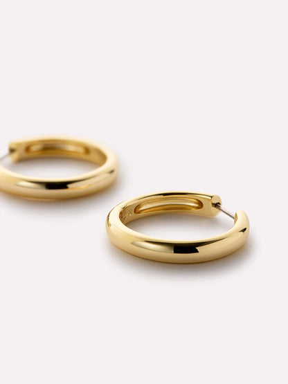 Gold Hoop Earrings - Giulia Large