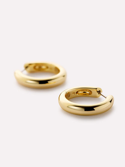 Gold Hoop Earrings - Giulia Medium