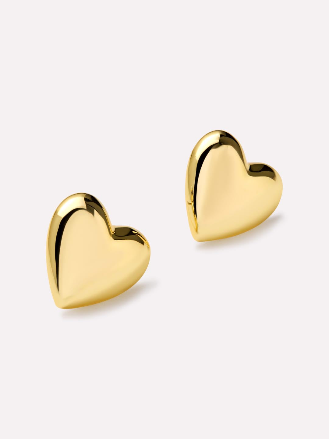 Heart Earrings - Vivian Gold