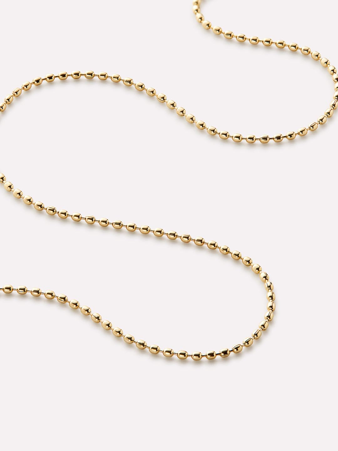 Dainty Gold Necklace - Gold Ball Chain Necklace