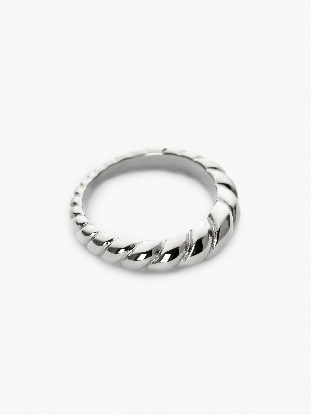 Twist Ring - Rope Slim Silver