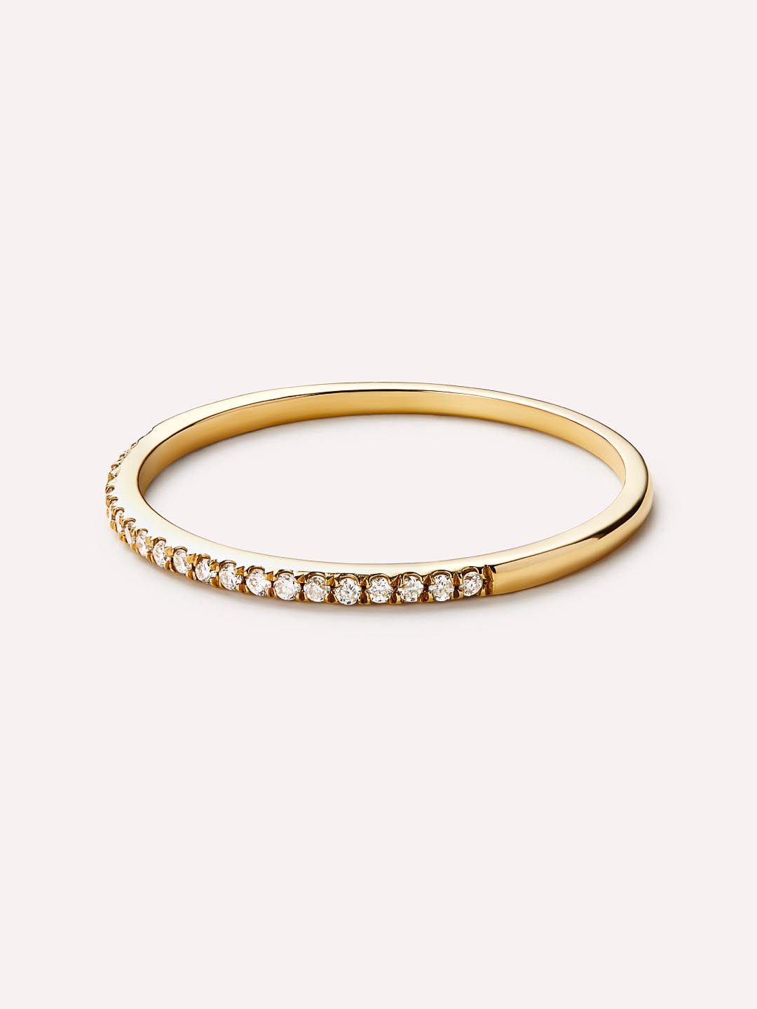 Gold Band Ring - Gold Diamond Eternity Ring