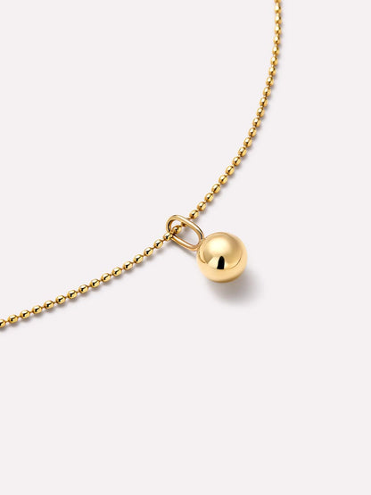 Gold Pendant - Gold Mini Sphere Charm