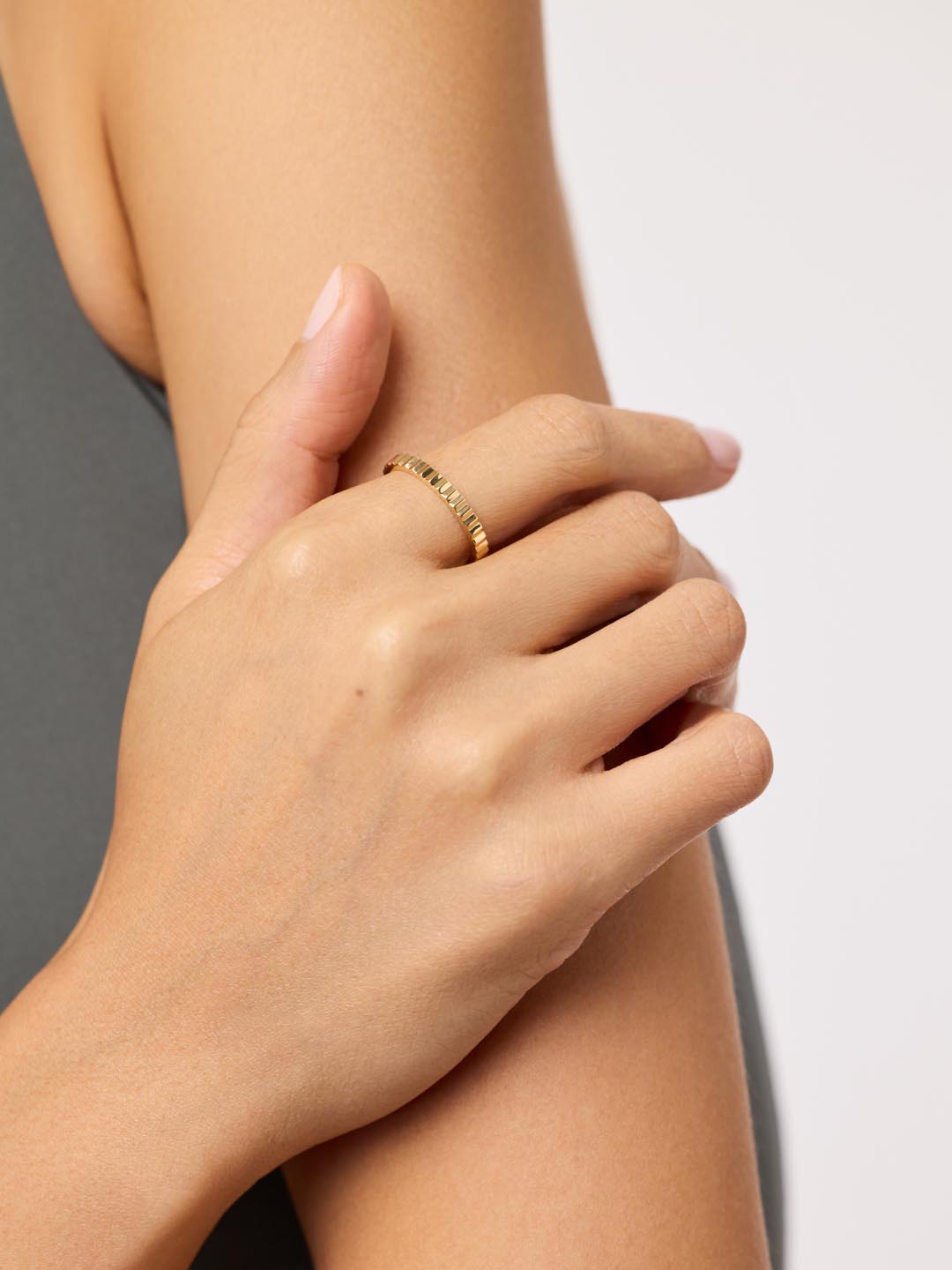 Solid Yellow Gold - Slim Nova Ring